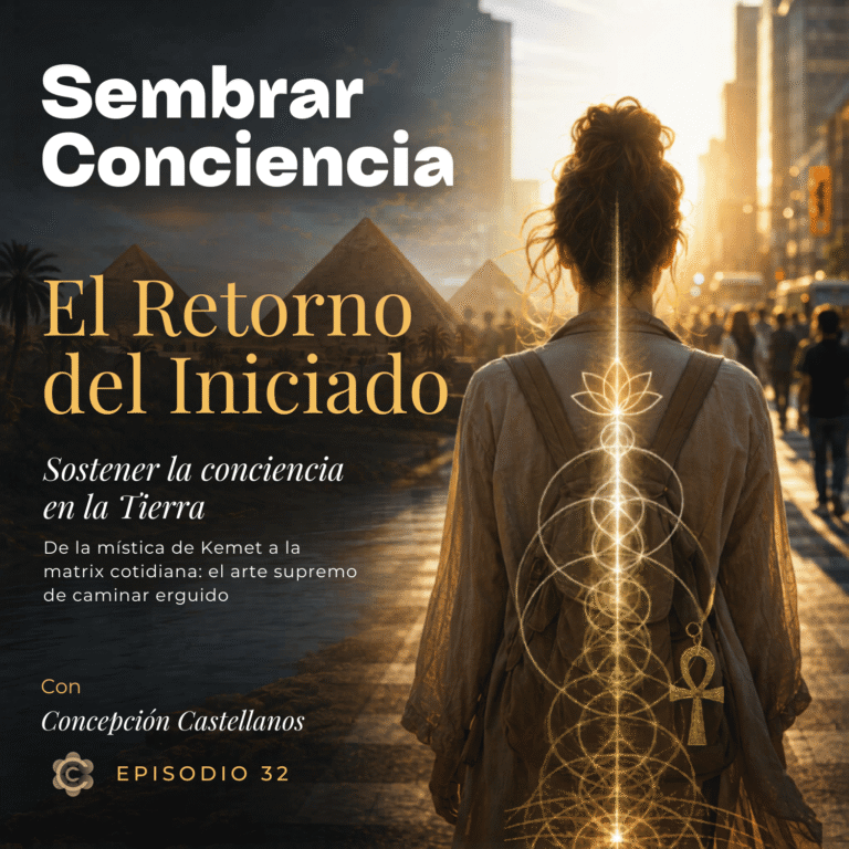 #032 El Retorno del Iniciado: Sostener la Conciencia en la Tierra. De la mística de Kemet a la matrix cotidiana: El arte supremo de caminar erguido