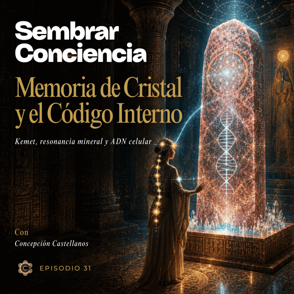 #031 Memoria de Cristal y el Despertar del Código Interno. Las piedras de Kemet como discos duros vibratorios y la reactivación de tu ADN celular